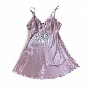 Praying Dusty Rose Satin Dress